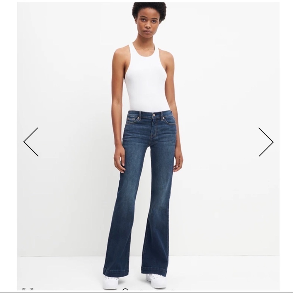 7 for all mankind blue jeans 28